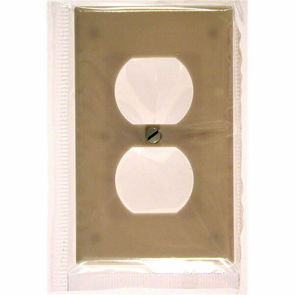 Ezgeneration Ivory Single Gang Duplex Receptacle Plate EZ649941